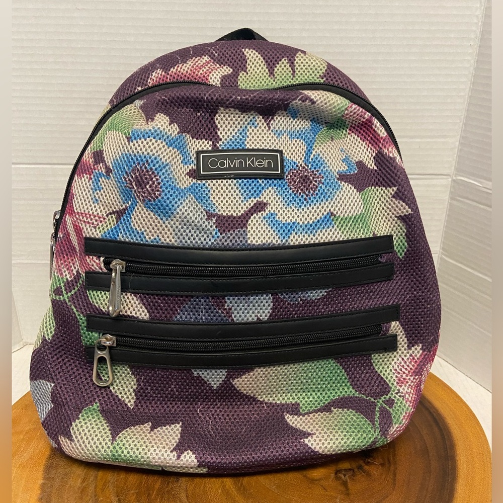 Calvin Klein Medium Size Floral Print Back Pack